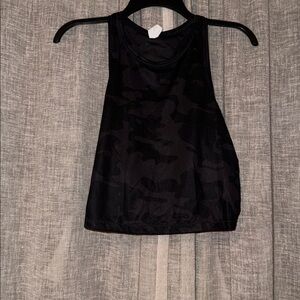 90 Degree By Reflex Black Camouflage Tank Crop Top